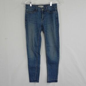 Calvin Klein Jeans Womens 2 Ankle Skinny 5-Pocket Stretch Flex Denim Blue